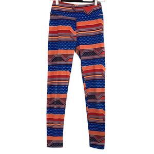Lularoe Sunset Stripes Geometric Grand Canyon Leggings - One Size - 2-10